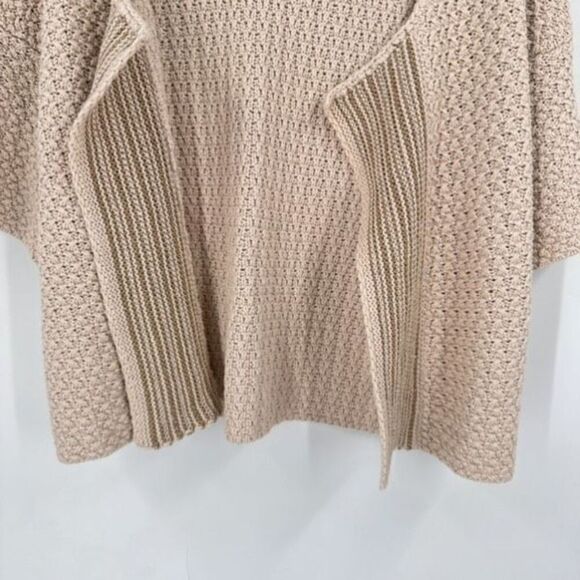 Loft Ann Taylor Chunky Knit Open Front Cardigan Sweater Cream Small Layering - Picture 7 of 11